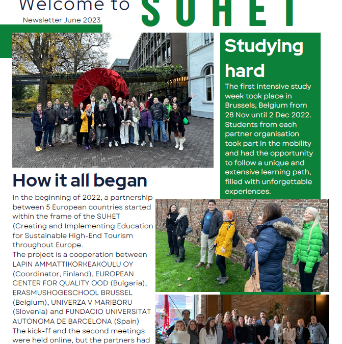 SUHET First Project Newsletter